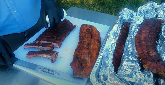 Smoked Pork Ribs On A Pitts & Spitts Pellet Grill