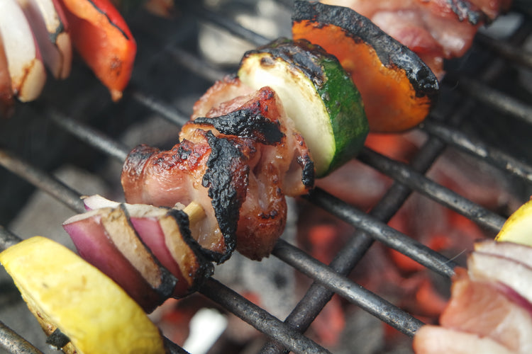 Jess Pryles' PK Grills Bacon Kebabs