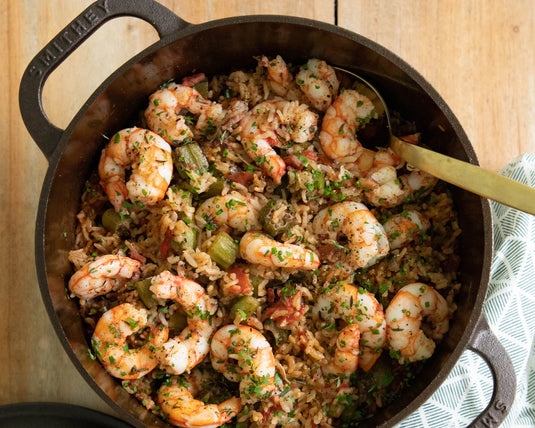 Shrimp, Ham and Okra Purloo