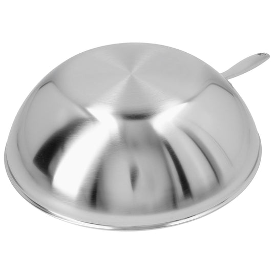 Zwilling Demeyere Industry 5 12-inch 18/10 Stainless Steel Flat Bottom Wok