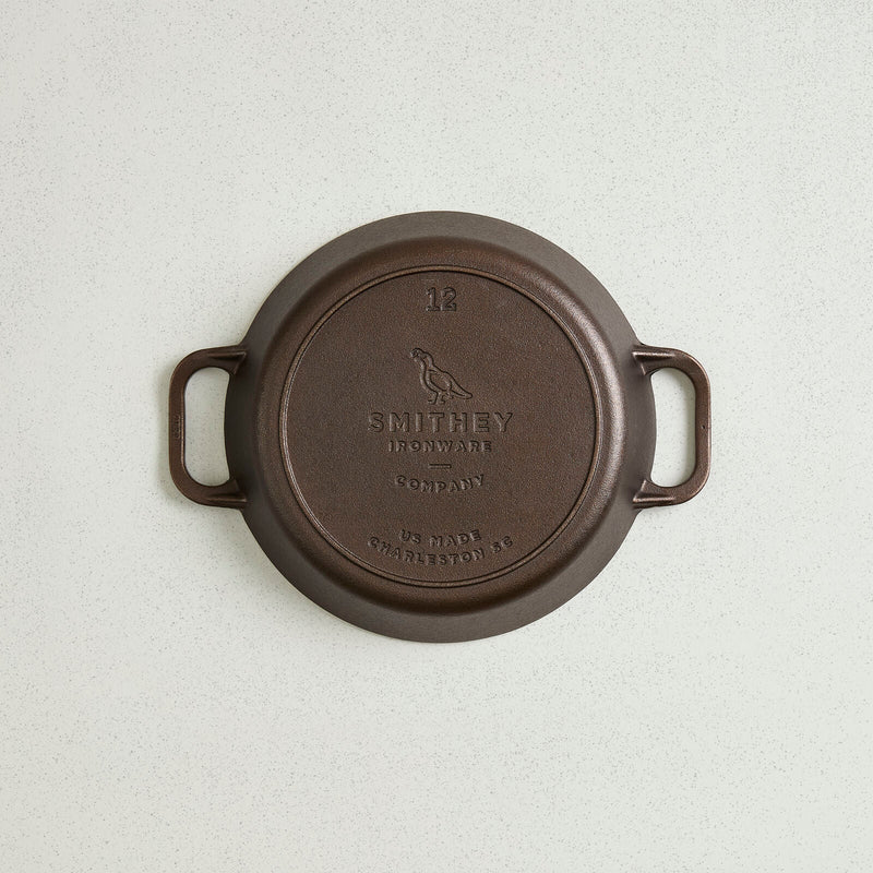 Load image into Gallery viewer, Smithey Ironware No. 12 Dual Handle Cast Iron Skillet

