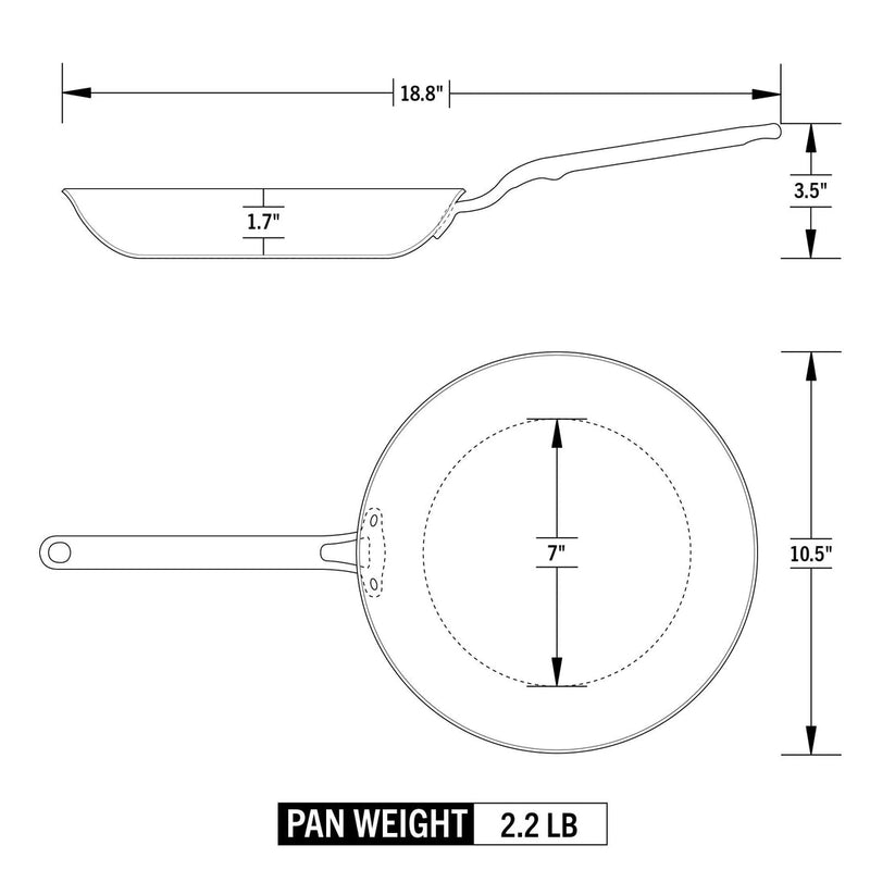 Load image into Gallery viewer, Heritage Steel Eater Series 10.5" Fry Pan
