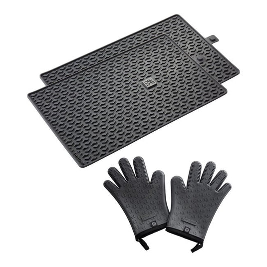 ZWILLING BBQ+ 3-pc Mat and Gloves Set