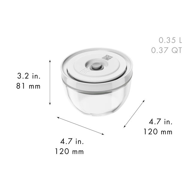 Load image into Gallery viewer, ZWILLING Fresh &amp; Save Vacuum bowl set S/M/L / 6-pc, glass, transparent-white
