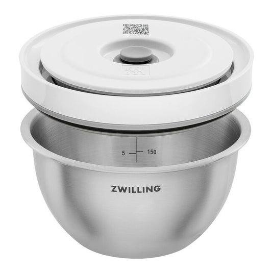 ZWILLING Fresh & Save Vacuum bowl set S/M/L / 6-pc, stainless steel, silver-white