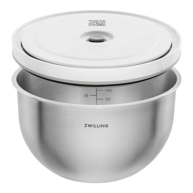 Load image into Gallery viewer, ZWILLING Fresh &amp; Save Vacuum bowl set S/M/L / 6-pc, stainless steel, silver-white
