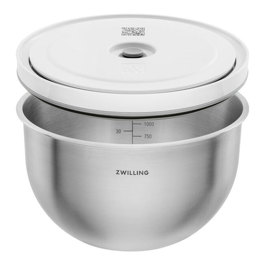 ZWILLING Fresh & Save Vacuum bowl set S/M/L / 6-pc, stainless steel, silver-white