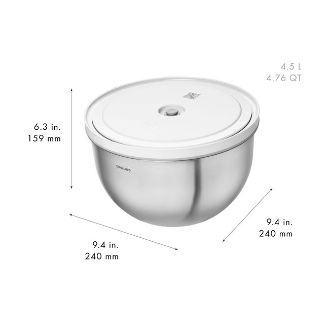 Load image into Gallery viewer, ZWILLING Fresh &amp; Save Vacuum bowl set S/M/L / 6-pc, stainless steel, silver-white
