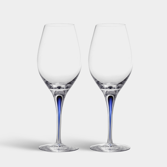 Orrefors Intermezzo Blue Balance Wine