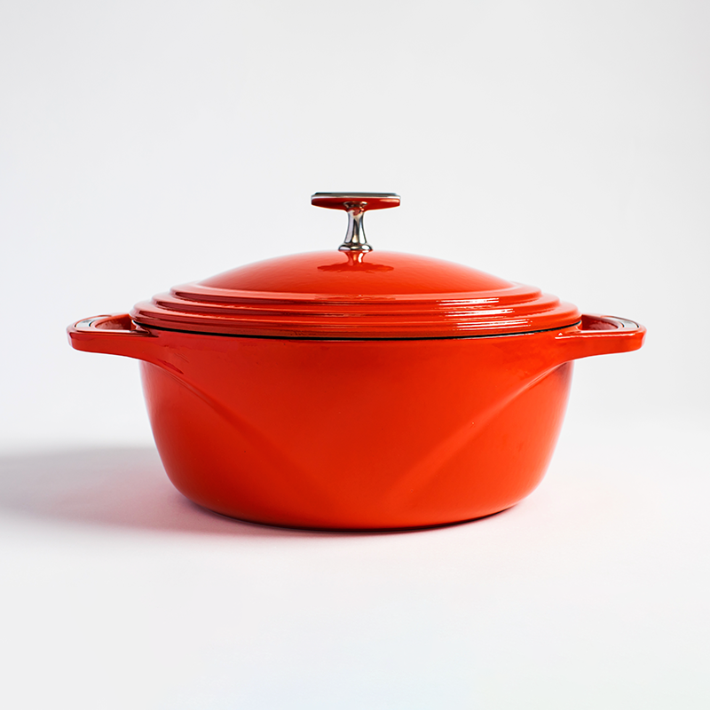 Load image into Gallery viewer, Lodge USA Enamel™ 6 Qt. Enameled Cast Iron Dutch Oven
