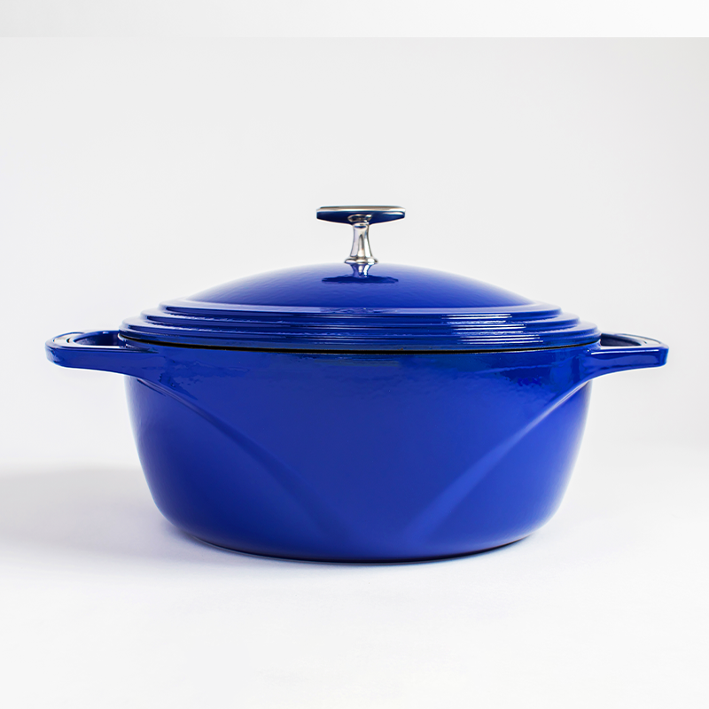 Load image into Gallery viewer, Lodge USA Enamel™ 7.5 Qt. Enameled Cast Iron Dutch Oven
