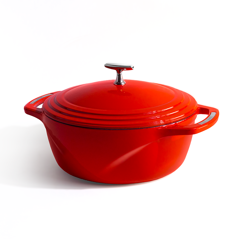 Load image into Gallery viewer, Lodge USA Enamel™ 6 Qt. Enameled Cast Iron Dutch Oven
