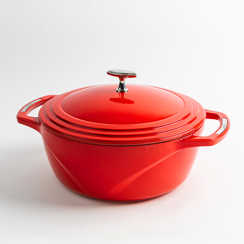 Load image into Gallery viewer, Lodge USA Enamel™ 7.5 Qt. Enameled Cast Iron Dutch Oven
