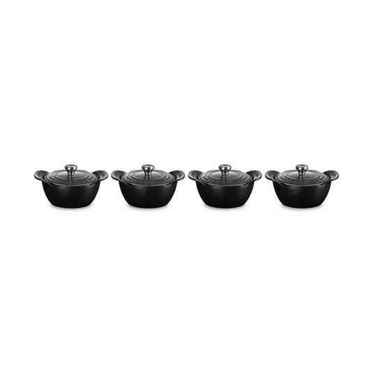 Le Creuset Gourmand Collection Cocotte with Lid, Set of 4