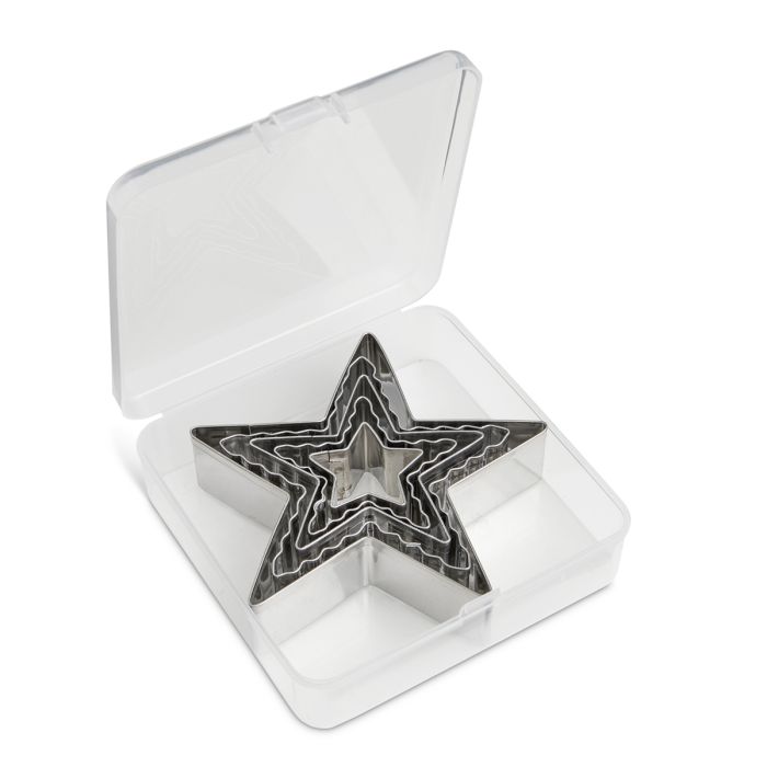 Load image into Gallery viewer, Mrs Anderson's Baking Star Cutter with Storage Container, Set of 5
