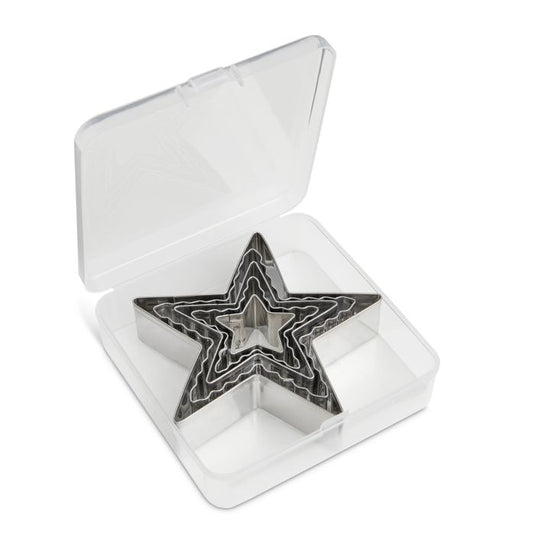 Mrs Anderson's Baking Star Cutter with Storage Container, Set of 5