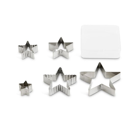 Mrs Anderson's Baking Star Cutter with Storage Container, Set of 5