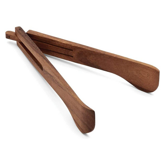 Ironwood Acacia Wood Spring Salad Tongs 28203