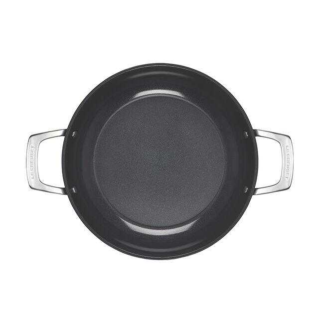 Load image into Gallery viewer, Le Creuset Essential Non-stick Ceramic Shallow Braiser with Glass Lid
