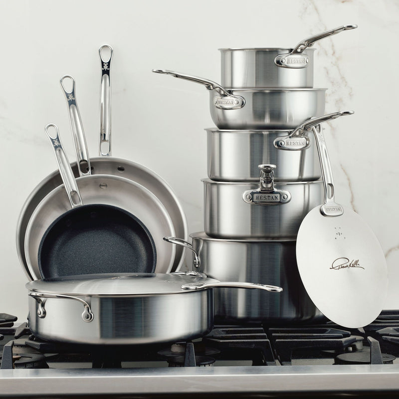 Load image into Gallery viewer, Hestan Thomas Keller Insignia Commercial Clad Stainless Steel 11-Piece Cookware Set

