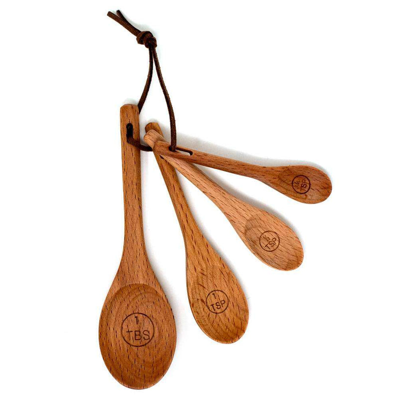 Load image into Gallery viewer, Norpro Beechwood Measuring Spoons
