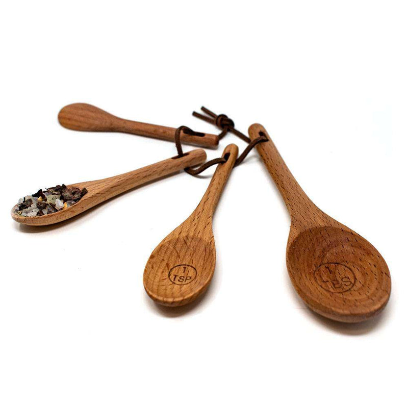 Load image into Gallery viewer, Norpro Beechwood Measuring Spoons
