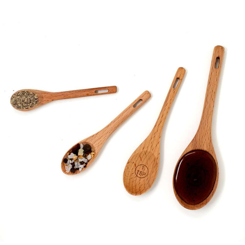 Load image into Gallery viewer, Norpro Beechwood Measuring Spoons
