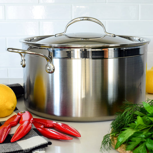 Hestan ProBond Forged Stainless Steel Stockpot 8-Quart