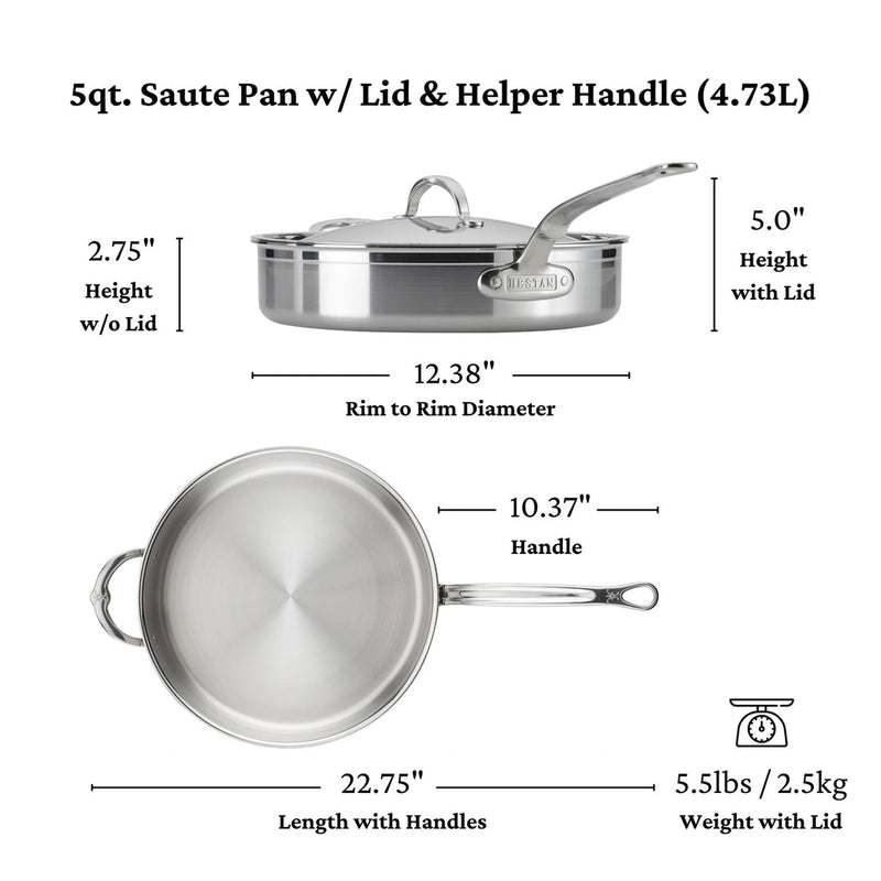 Load image into Gallery viewer, Hestan ProBond Forged Stainless Steel Sauté Pan
