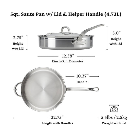 Hestan ProBond Forged Stainless Steel Sauté Pan