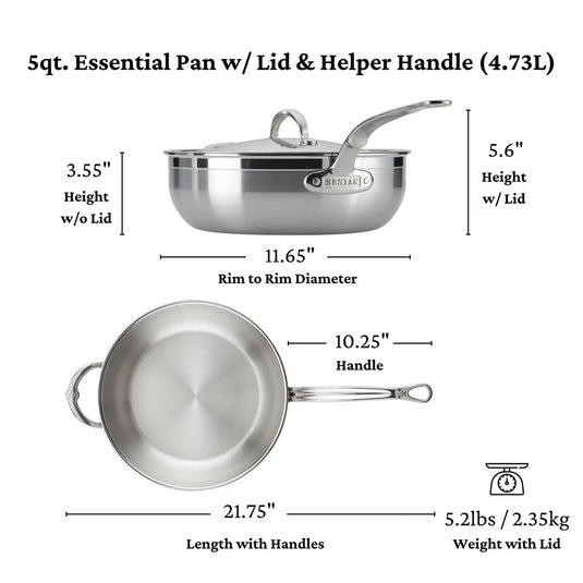 Hestan ProBond Professional Clad Stainless Steel Essential Pan