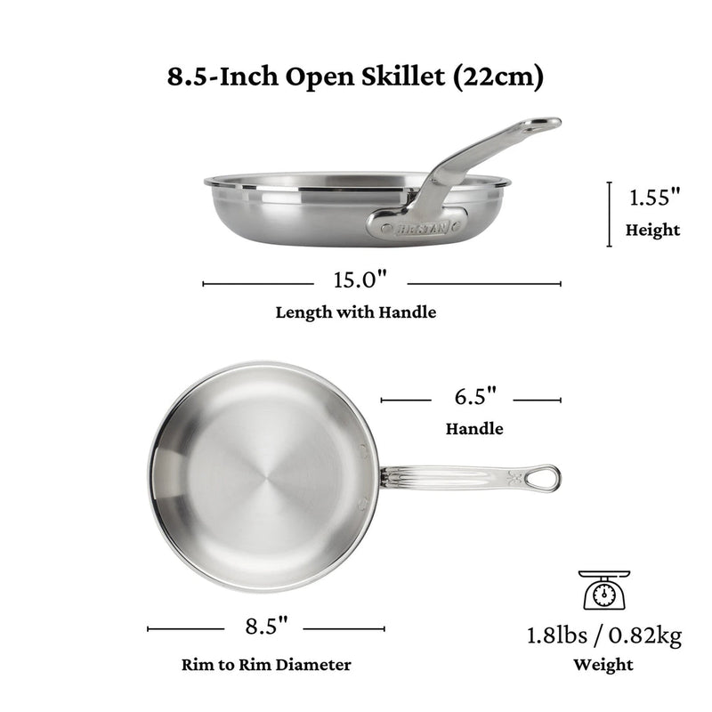 Load image into Gallery viewer, Hestan ProBond Professional Clad Stainless Steel Skillet
