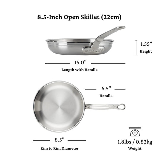 Hestan ProBond Professional Clad Stainless Steel Skillet