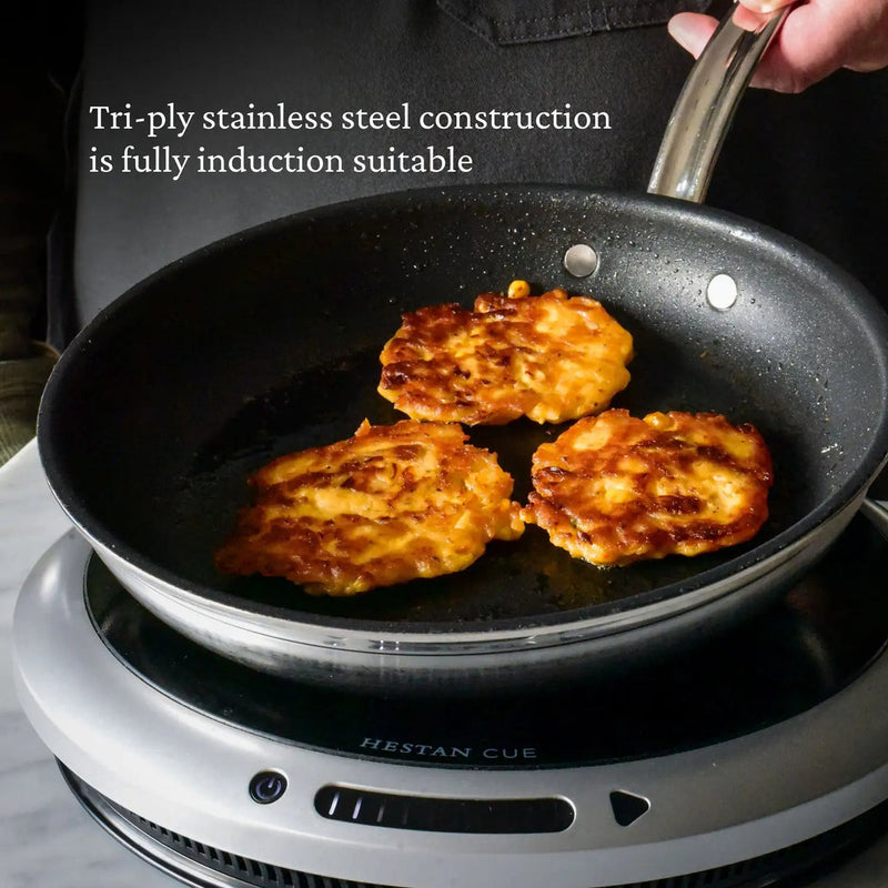 Load image into Gallery viewer, Hestan ProBond Professional Clad Stainless Steel TITUM® Nonstick Skillet
