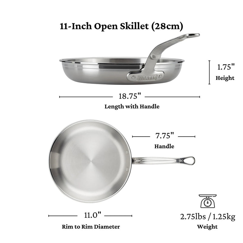 Load image into Gallery viewer, Hestan ProBond Professional Clad Stainless Steel Skillet
