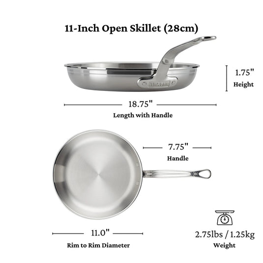 Hestan ProBond Professional Clad Stainless Steel Skillet