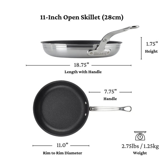 Hestan ProBond Professional Clad Stainless Steel TITUM® Nonstick Skillet