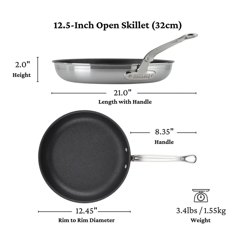 Load image into Gallery viewer, Hestan ProBond Professional Clad Stainless Steel TITUM® Nonstick Skillet
