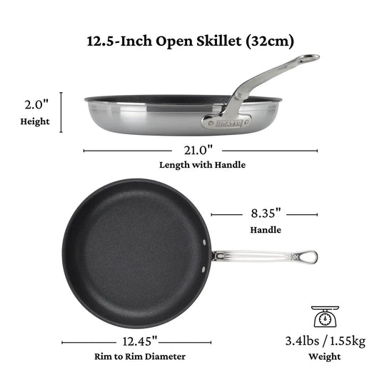 Hestan ProBond Professional Clad Stainless Steel TITUM® Nonstick Skillet
