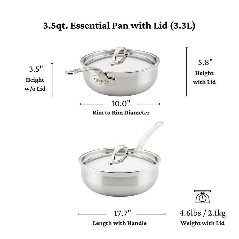 Load image into Gallery viewer, Hestan ProBond Professional Clad Stainless Steel Essential Pan
