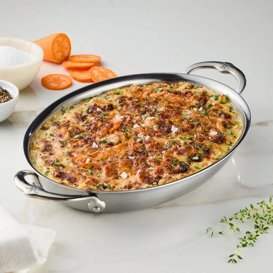 Hestan Provisions Medium Clad Oval Au Gratin