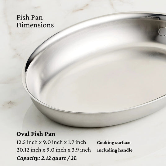 Hestan Provisions Oval Fish Pan