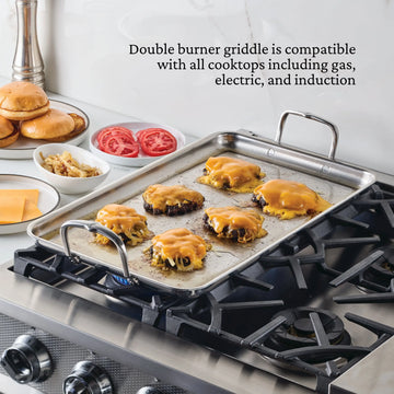 Hestan Provisions Double Burner Griddle, 21-inch x 13-inch