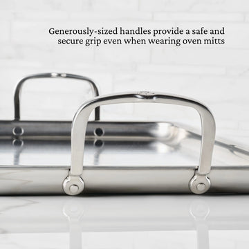 Hestan Provisions Double Burner Griddle, 21-inch x 13-inch