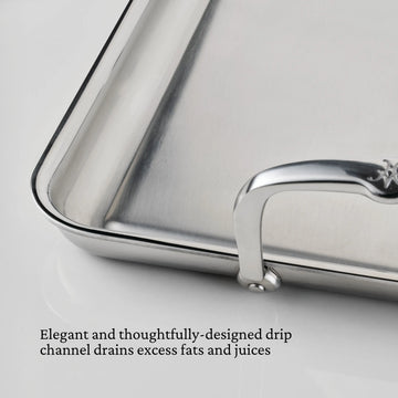 Hestan Provisions Double Burner Griddle, 21-inch x 13-inch