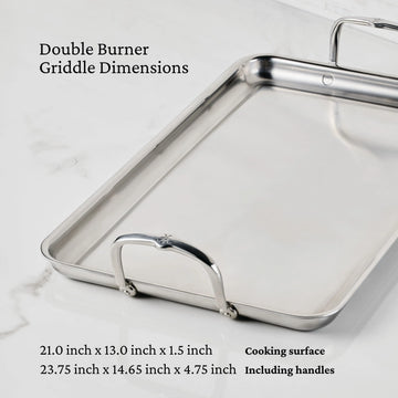 Load image into Gallery viewer, Hestan Provisions Double Burner Griddle, 21-inch x 13-inch
