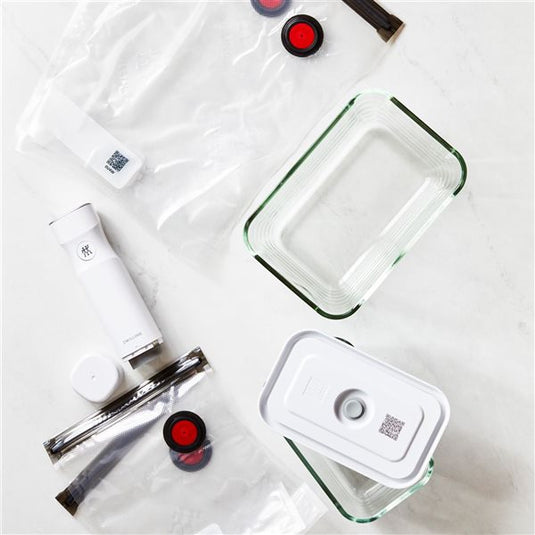 ZWILLING Fresh & Save Vacuum Seal Starter Set with Glass Containers (7 Piece)