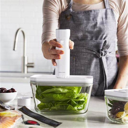 ZWILLING Fresh & Save Vacuum Seal Starter Set with Glass Containers (7 Piece)