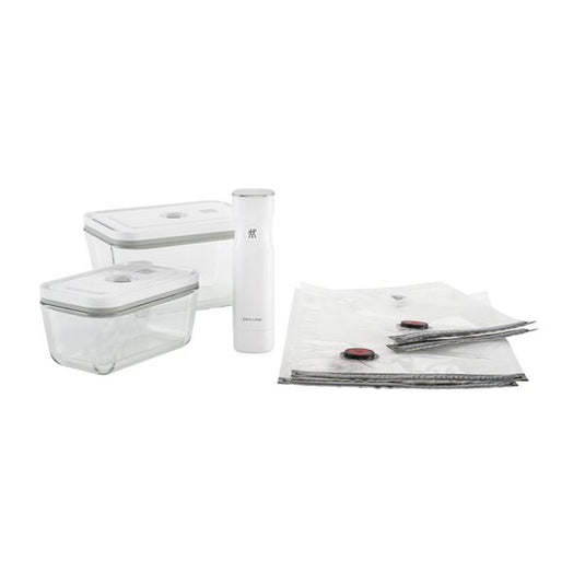 ZWILLING Fresh & Save Vacuum Seal Starter Set with Glass Containers (7 Piece)