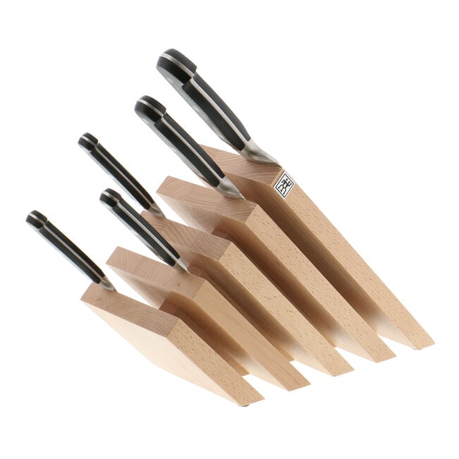 Load image into Gallery viewer, Zwilling Beechwood Slanted Italian Magnetic Block - White Stained

